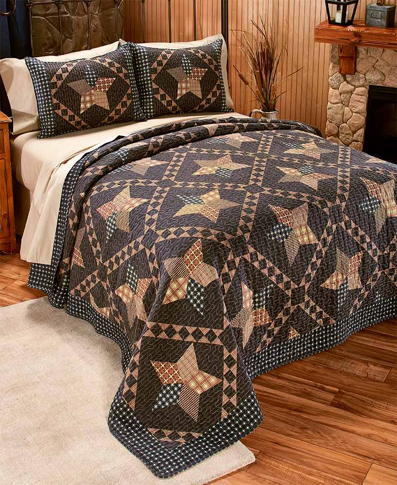 Rustic Decor Country Patchwork Star Bedding