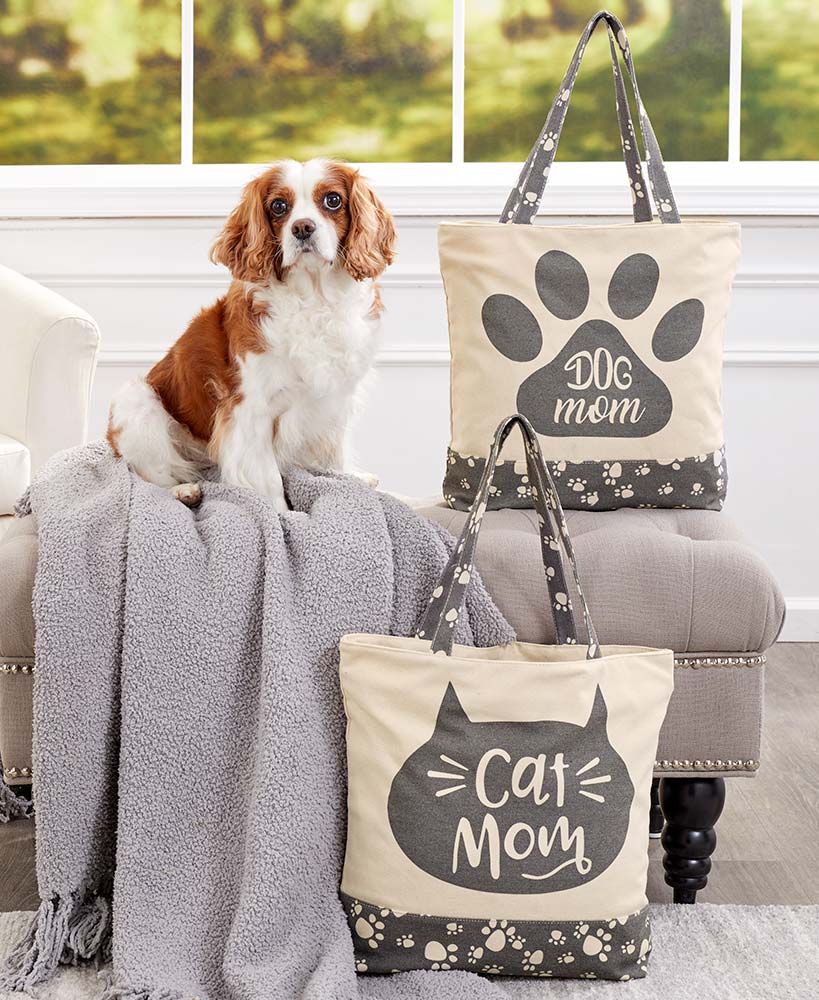 Dog Or Cat Mom Tote Bags
