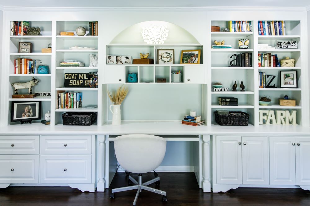 Organize Your Home Office - Home Office Desk Shelving Unit