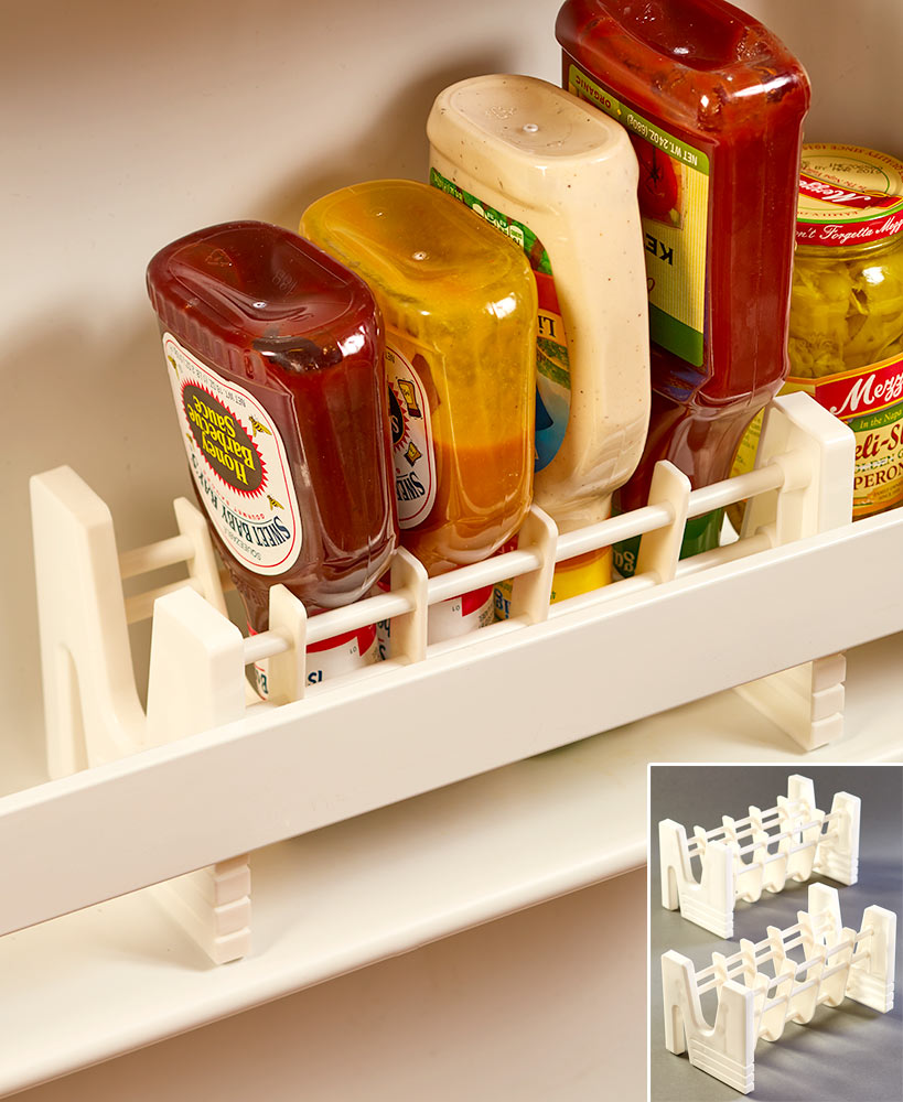 Kitchen Storage Ideas - Upsidedown Bottle Racks