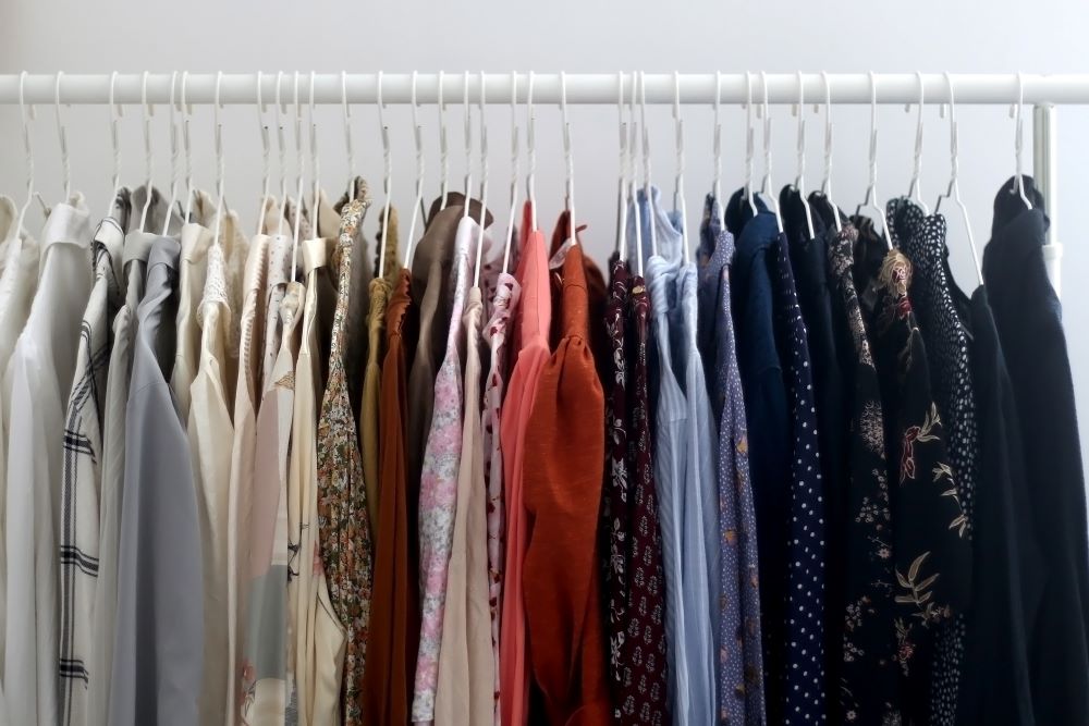 How To Organize Closet - Color Coded Clothes