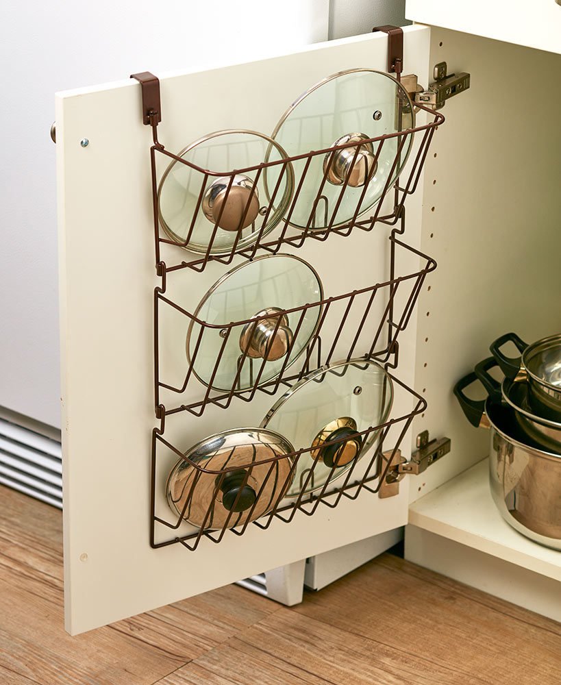 Kitchen Storage Ideas - Over The Cabinet Lid Rack