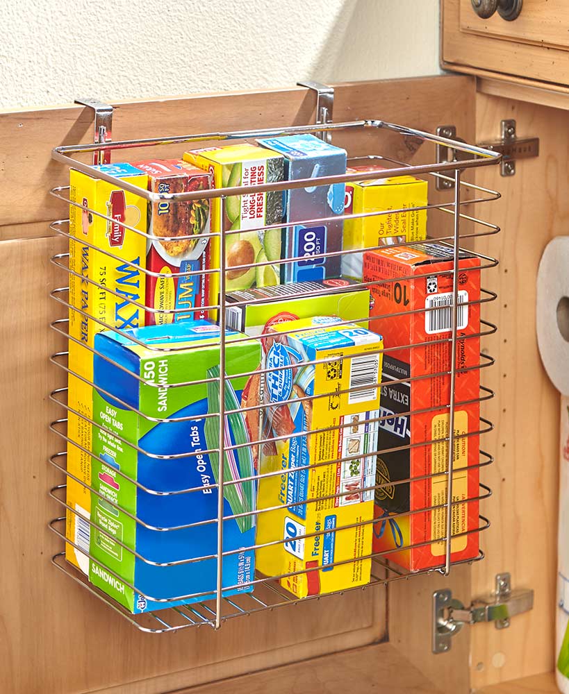 Kitchen Storage Ideas - Over The Cabinet Basket
