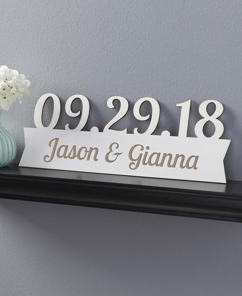 Wedding Gift Ideas - Our Special Day Personalized Wood Plaques