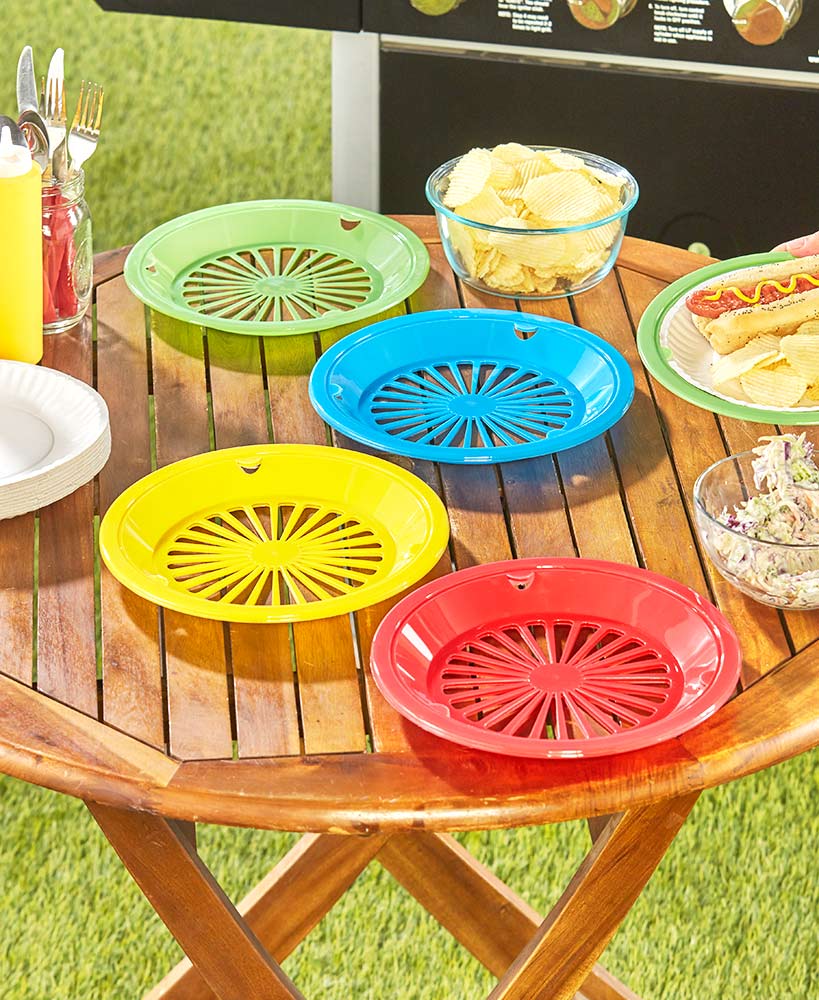 Grilling Recipes - Set of 8 Paper Plate Holders