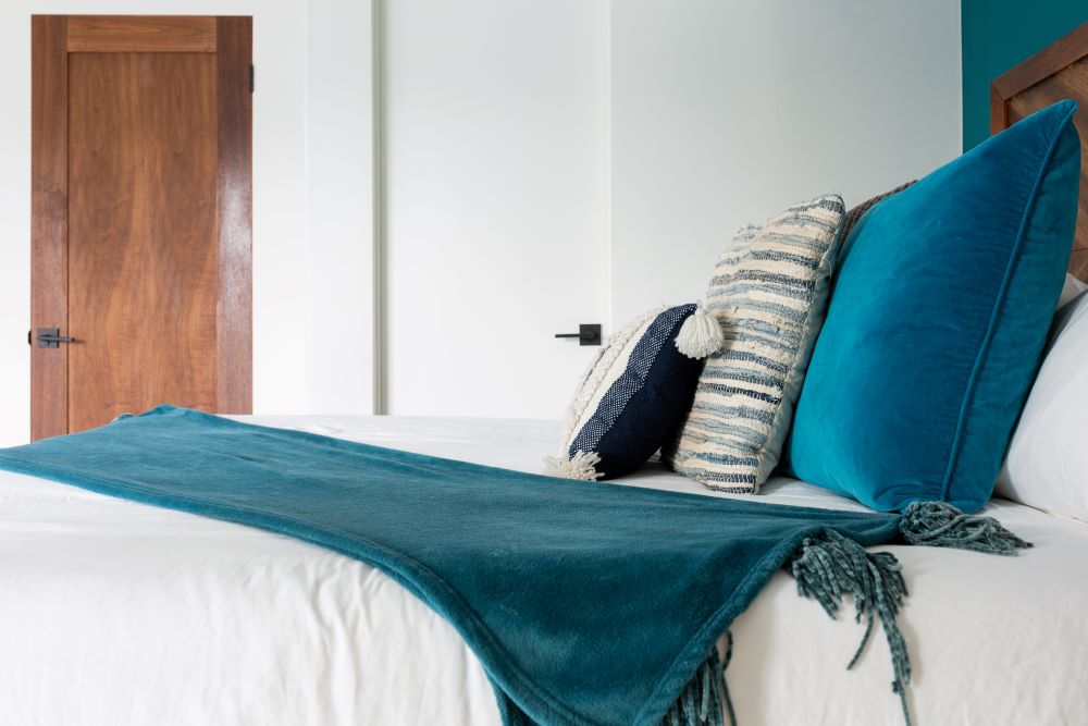 Coastal Colored Pillows And Blankets