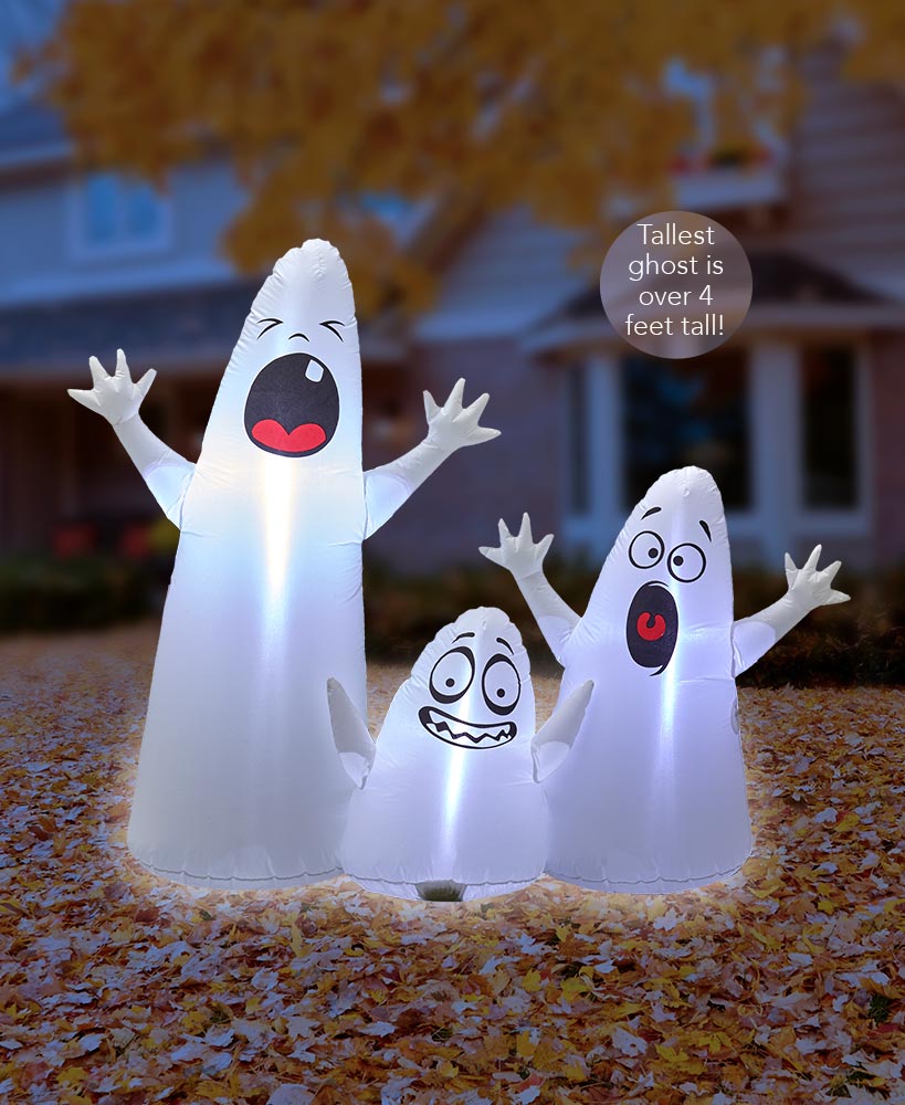 Halloween Character Decor - Ghost Trio Inflatable