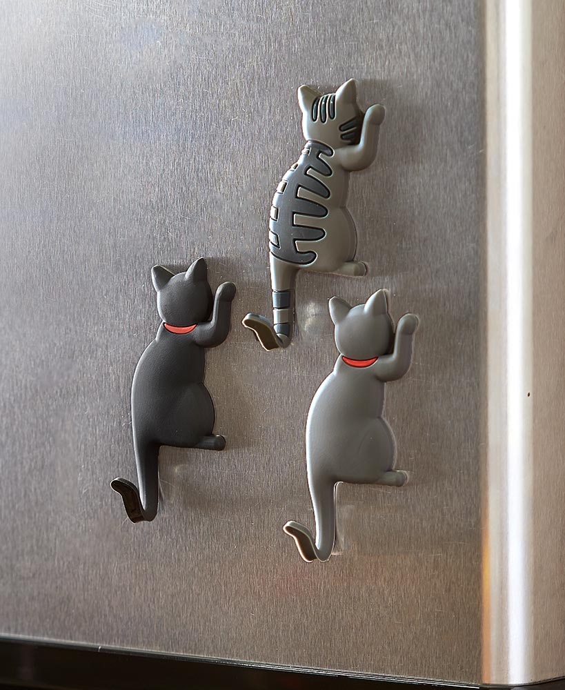 christmas gift ideas for cat lovers - Set of 3 Magnet Cat Hooks