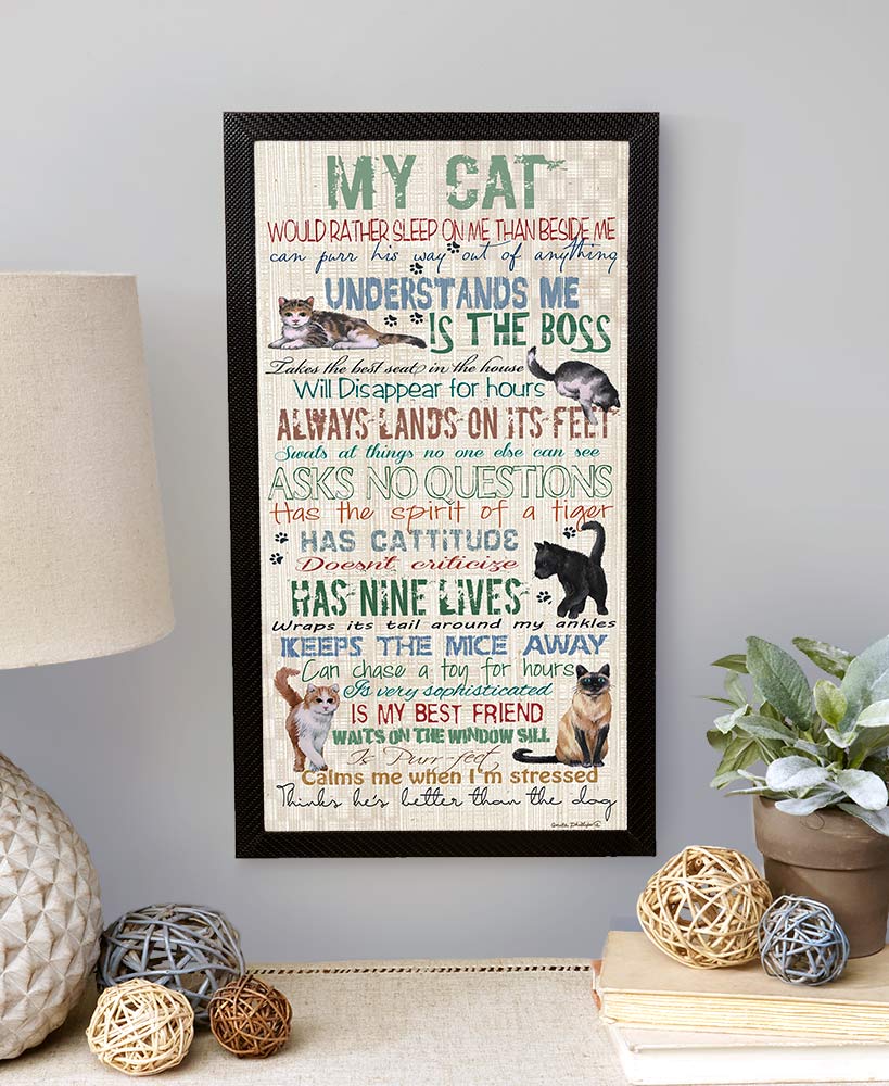 christmas gift ideas for cat lovers - My Cat Wall Hanging