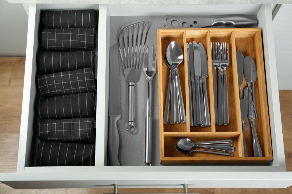 Organize Your Kitchen With Drawer Dividers