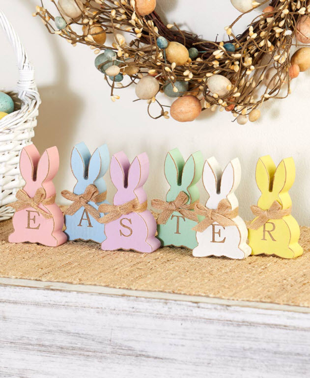 Easter Decorating Ideas - 6-Pc. Easter Bunny Set